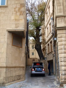 Narrow street. Baku.