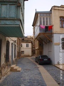 Narrow street. Baku.