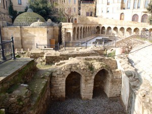 Archeological excavation near Maiden Tower. Baku.